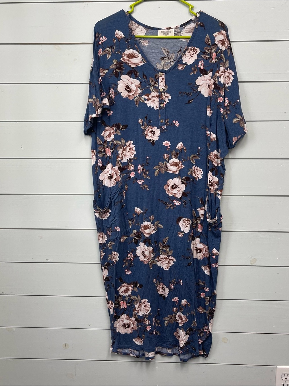 Dwell + Slumber dress floral blue women's one size